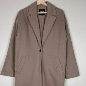 Alo Yoga VIP Blazer Women S Trench Coat Taupe